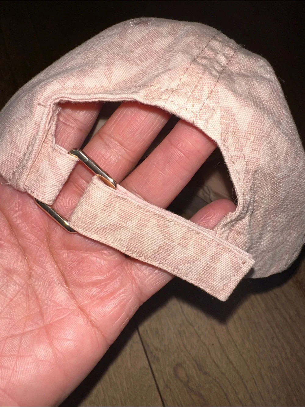 Michael Kors Pink Monogram Baseball Cap